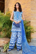 MARIA B PRINTED EMBROIDERED LINEN UNSTICHED 3pc (SL-9262)