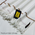 J. Men’s Shawl Off White (3802)