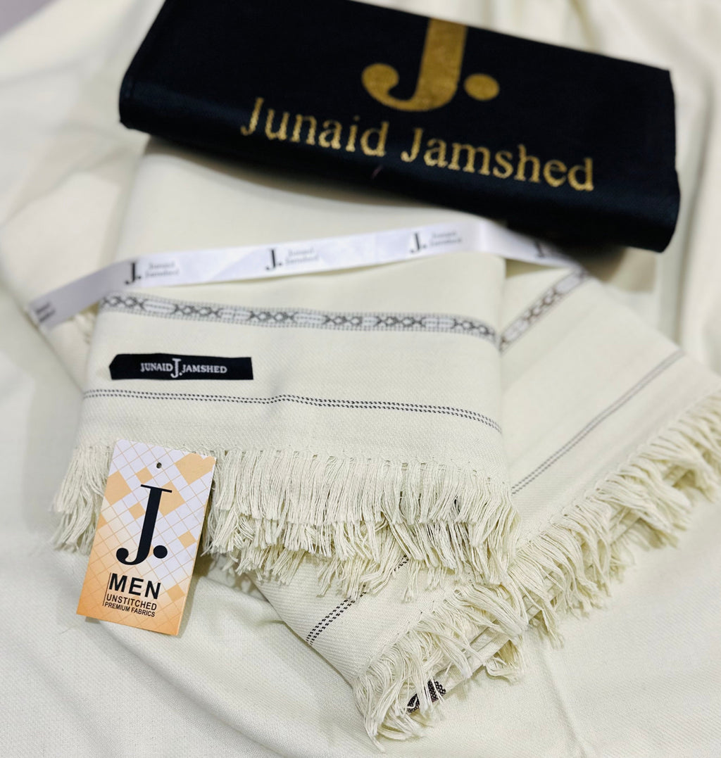 J. Men’s Wool Shawl (Cream Boski)