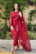 AGHA NOOR-EMBROIDERED DHANAK 3pc (SL646)
