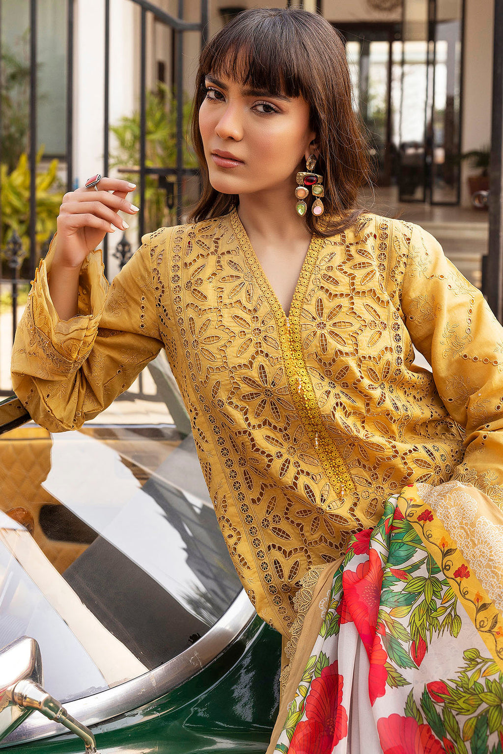 MOTIFz GENEVA EMBROIDERED DHANAK UNSTITCHED 3PC (SL-5323)