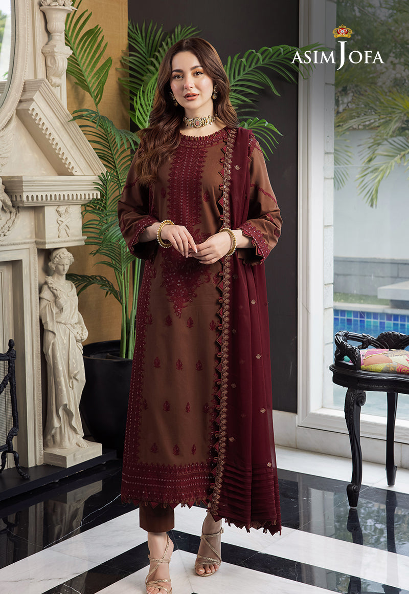 HANIA AMIR-EMBROIDERED DHANAK 3pc (SL-14)