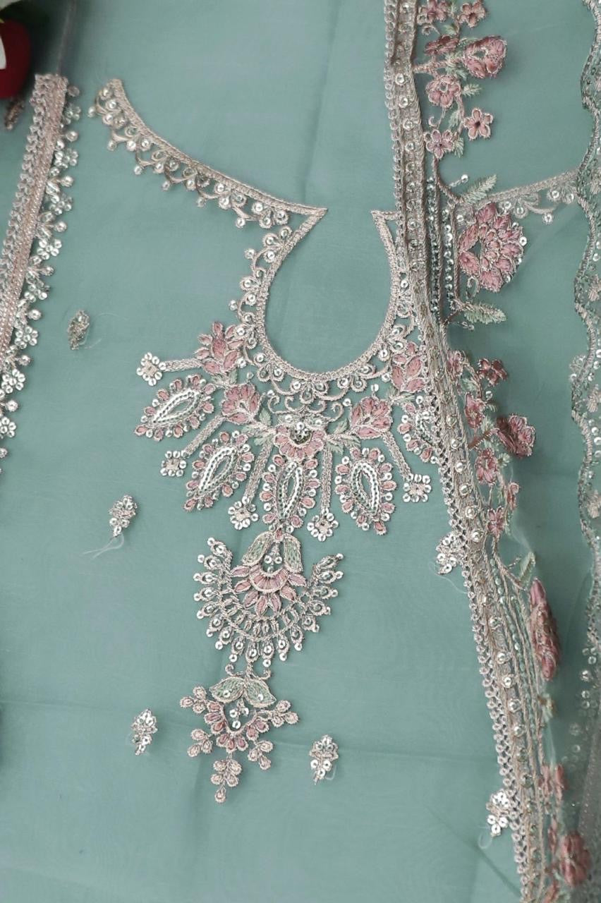 MARIA B - LUXURY FORMAL DRESS ORGANZA 3PC UNSTICHED (SL-4360)