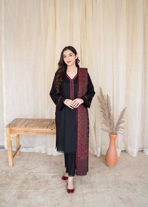 ARZO-ASLING EMBROIDERED DHANAK 3PC (SL7431)