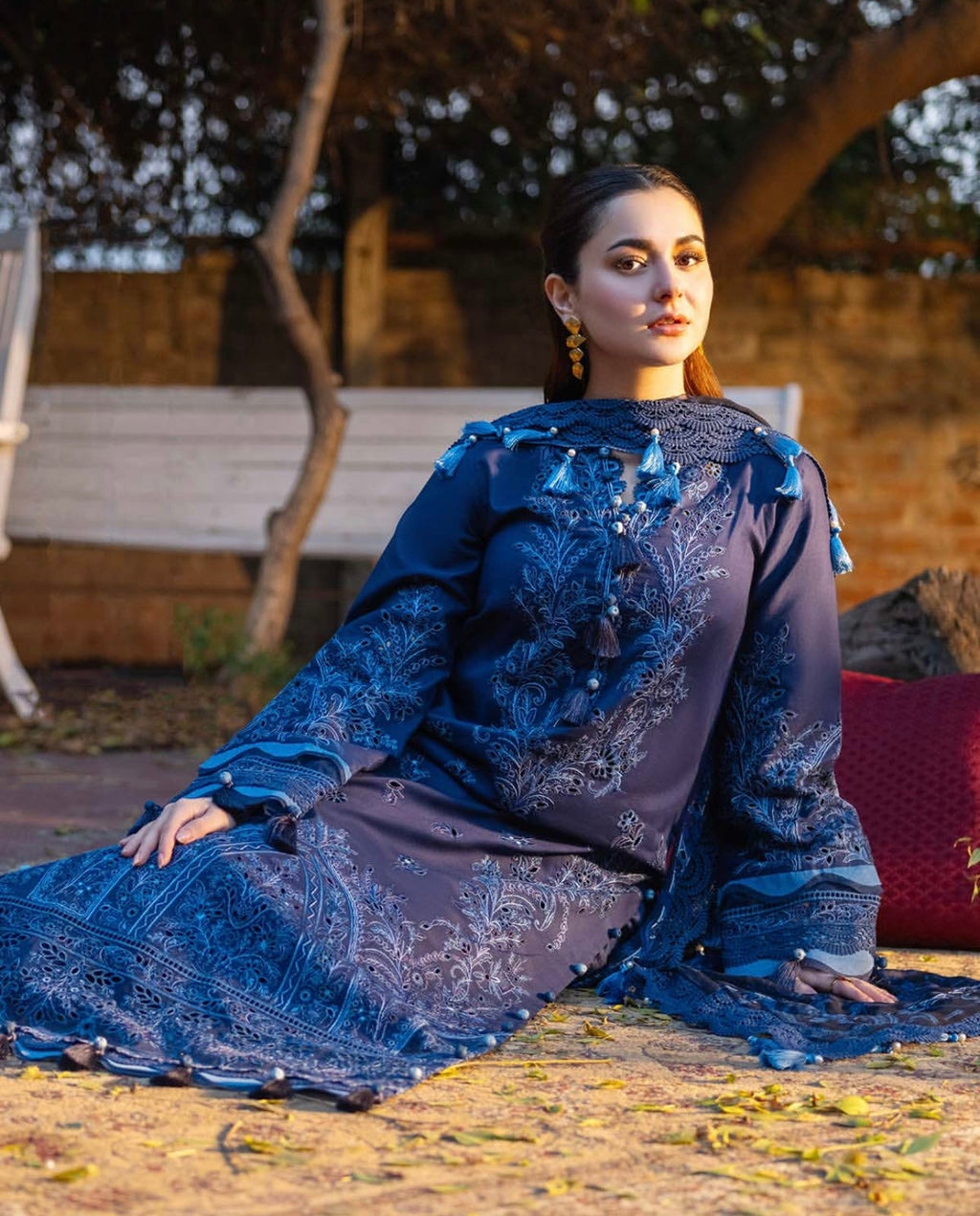 JADE OMBRE X HANIA HEAVY EMBROIDERED DHANAK UNSTICHED 3PC (SL-20696)