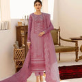 AKBAR ASLAM-LUXURY EMBROIDERED HANDEMBLISH - UNSTICHED FORMAL DRESS ORGANZA 3PC (SL-9883)