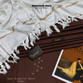 MEN’s PREMIUM WOOLEN WASH&WEAR WITH WOOL SHAWL (WOOD BROWN&OFF WHITE COMBO)