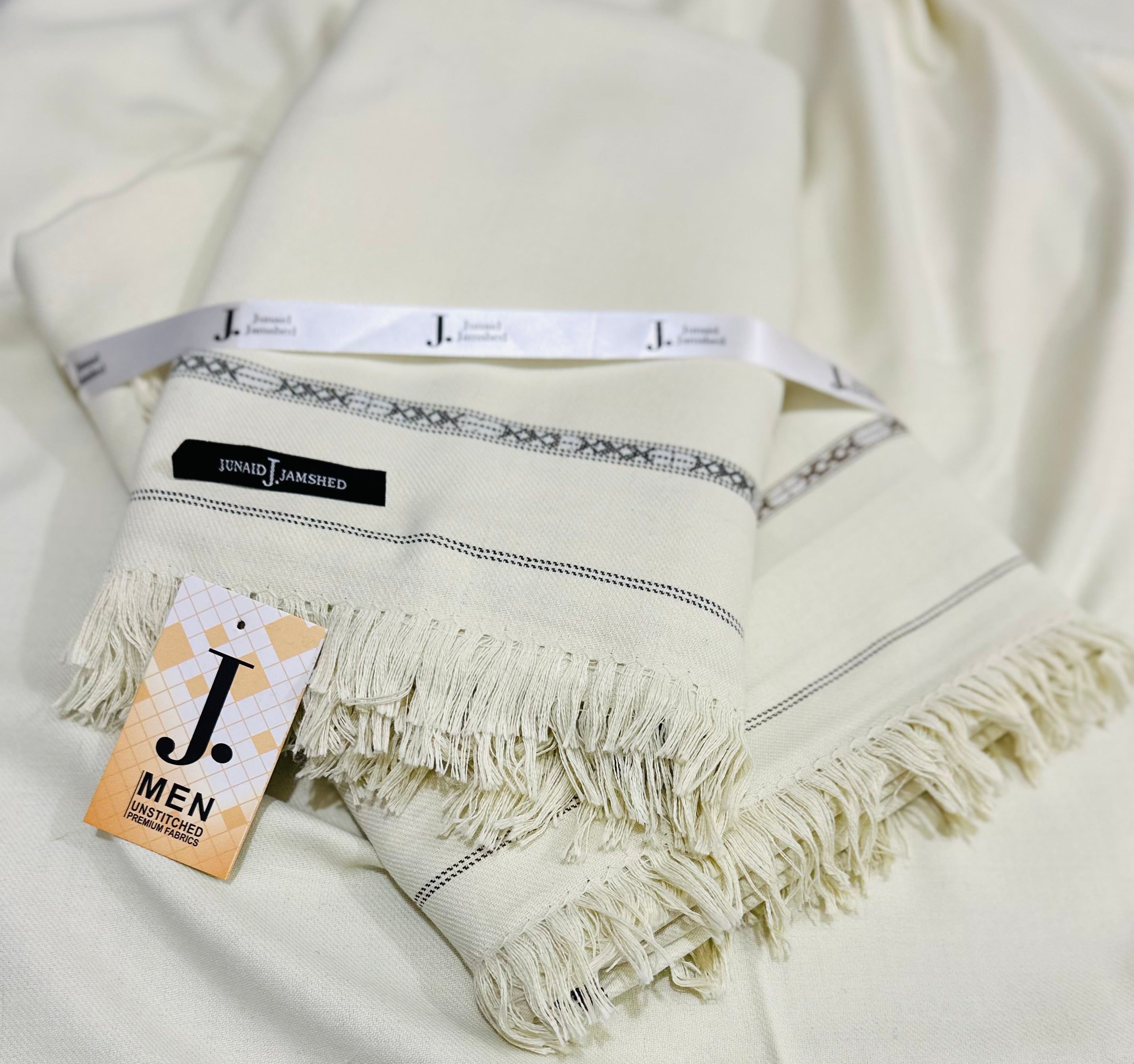 J. Men’s Wool Shawl (Cream Boski)
