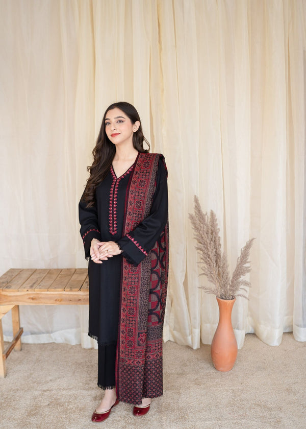 ARZO-ASLING EMBROIDERED DHANAK 3PC (SL7431)