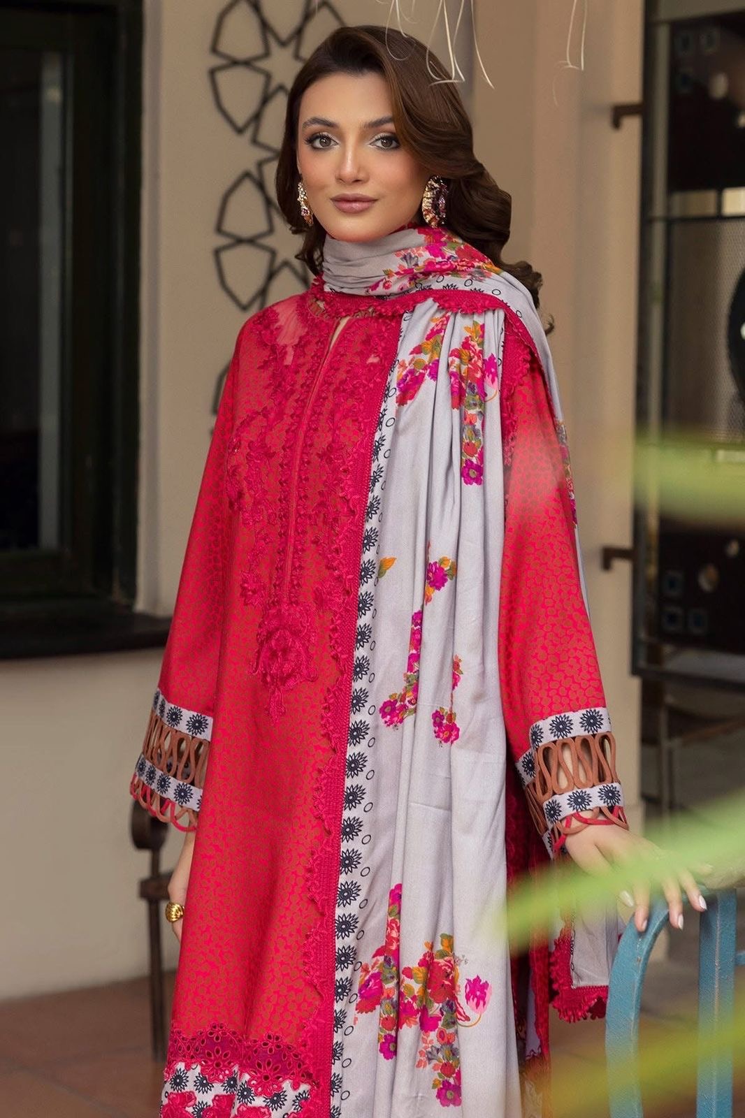 CHARIZMA EMBROIDERED DHANAK 3pc (SL4863)
