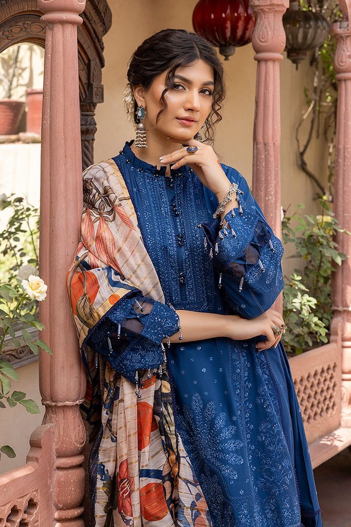 ZAHA-DHANAK EMBROIDERED UNSTICHED 3pc (SL-1304)