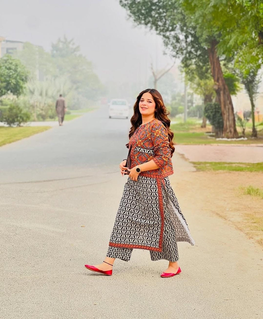 USWA ZIA PRINTED SWISS LAWN 3pc