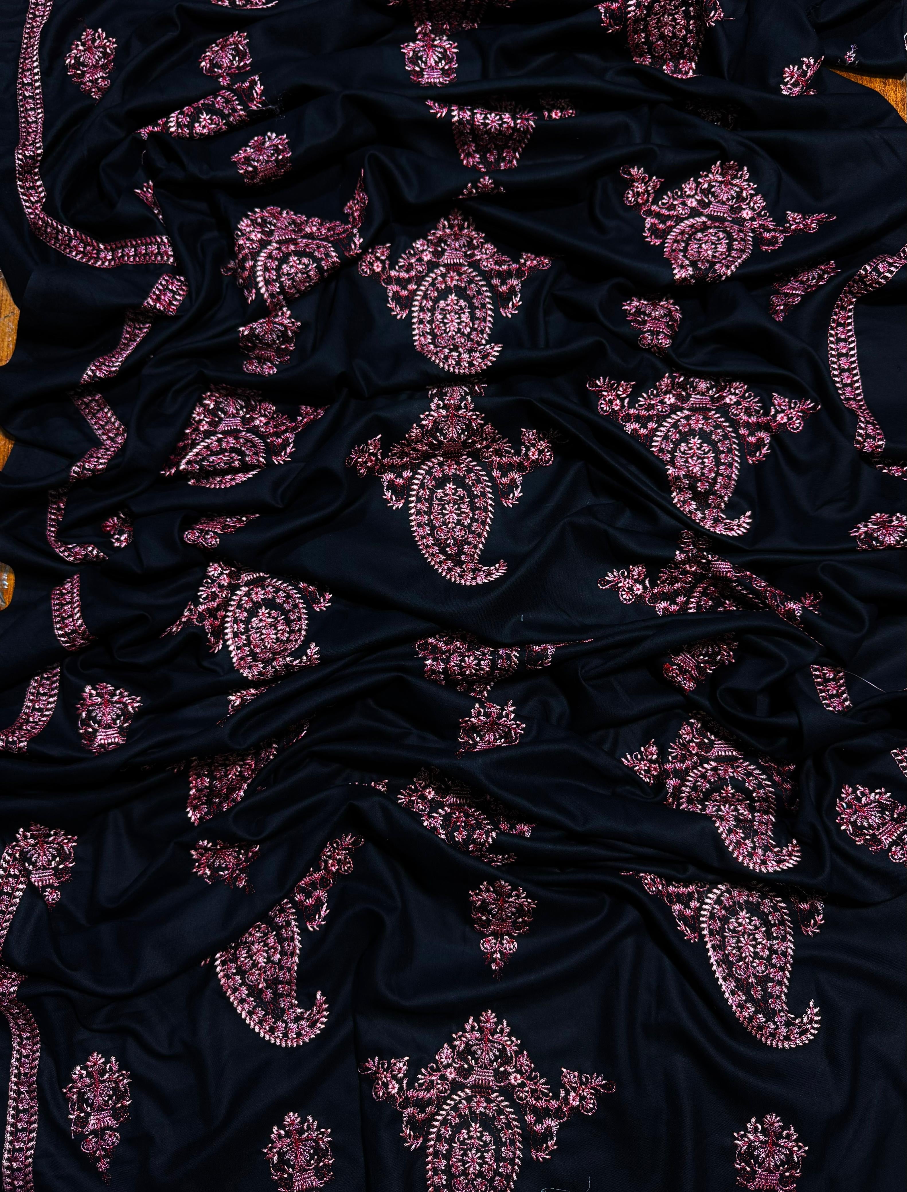 BAREEZE-HEAVY EMBROIDERED DHANAK 3pc