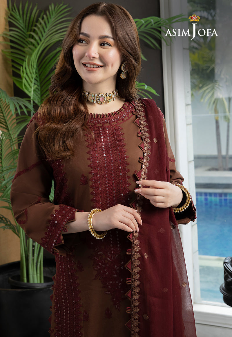 HANIA AMIR-EMBROIDERED DHANAK 3pc (SL-14)