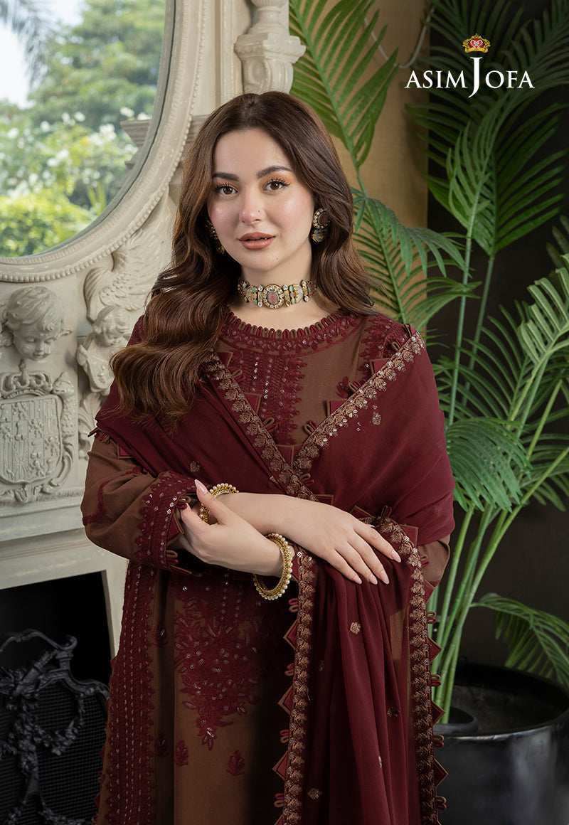 HANIA AMIR-EMBROIDERED DHANAK 3pc (SL-14)