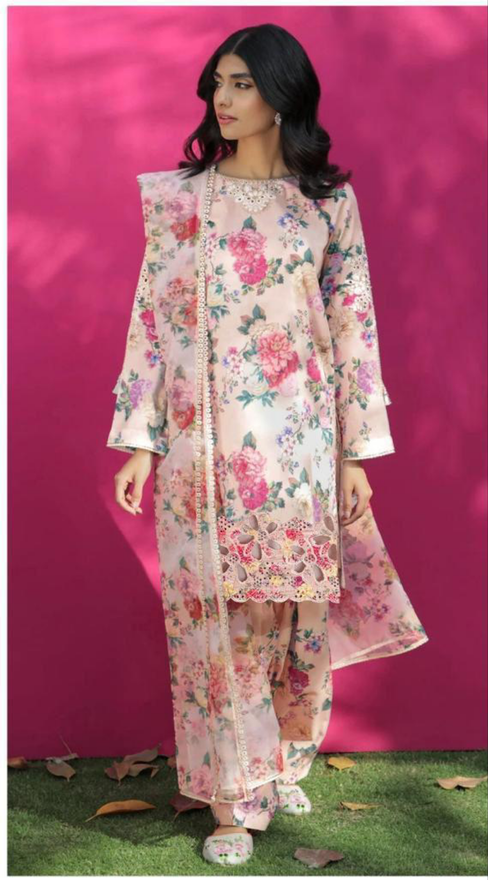 Baroque Daman LaserKari linen 3pc