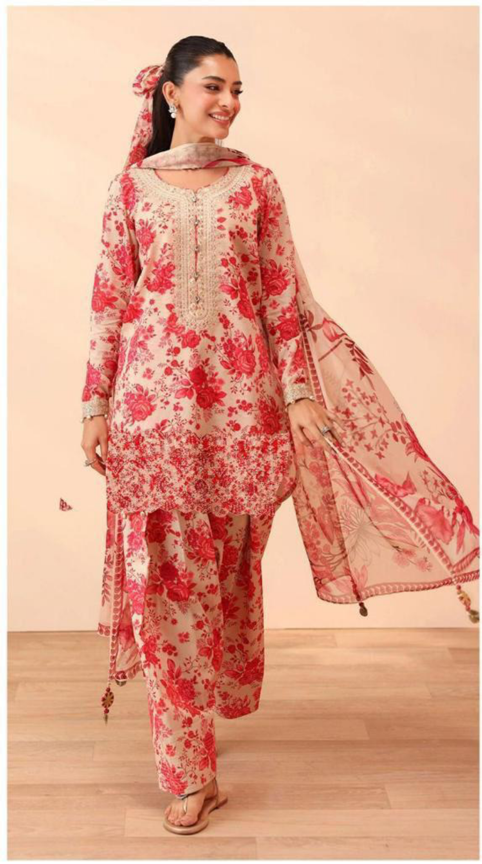 Maria B Daman LaserKari Linen 3pc