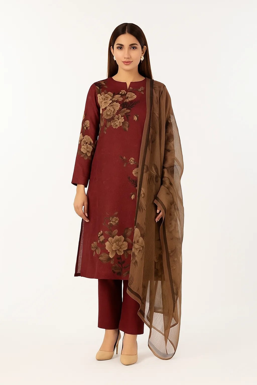 Baroque Swiss Lawn 3pc (7664)