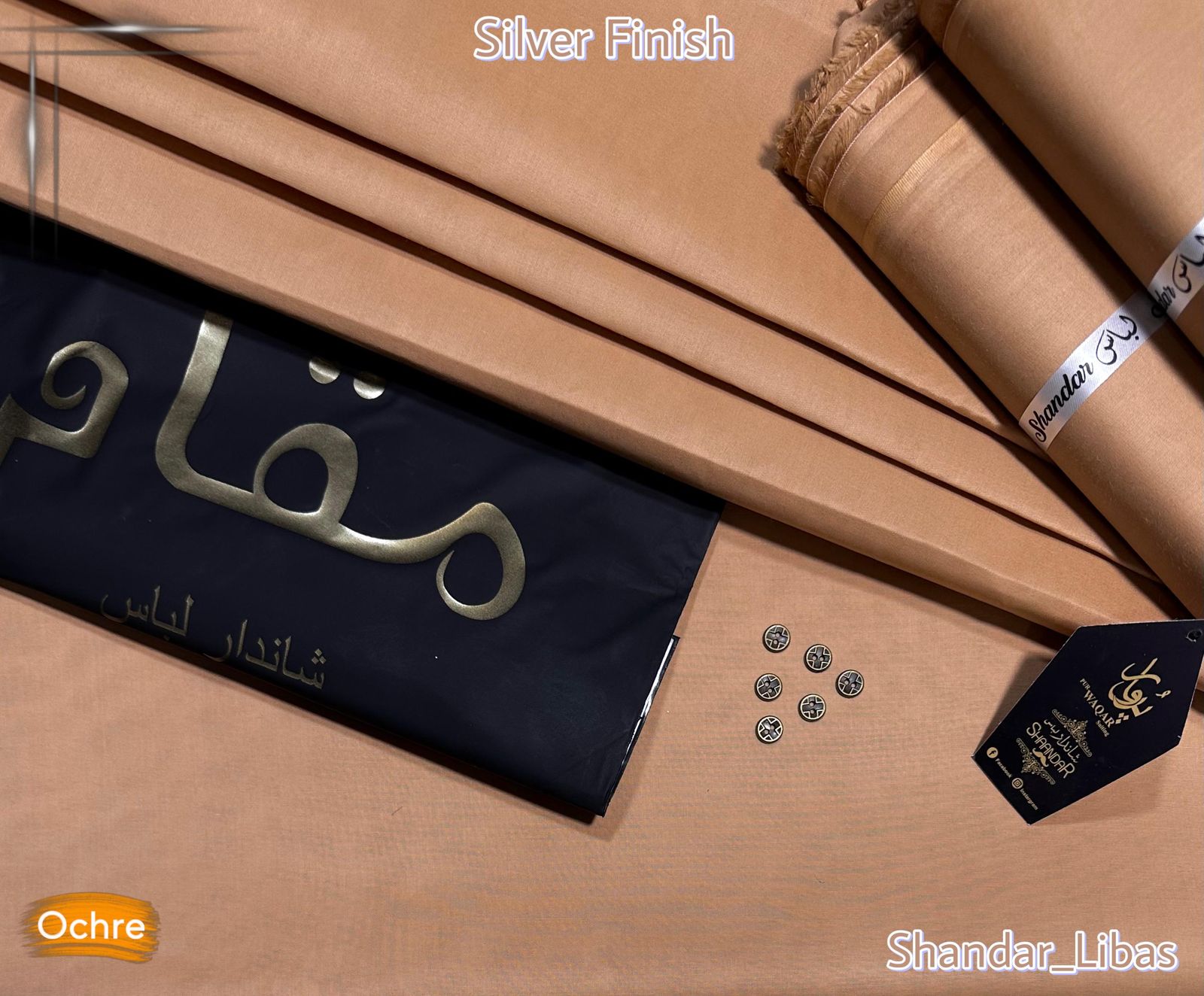Mukam Suiting By Shandar Libas (ochre)