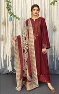 URGE  Dhanak Embroidered 3pc