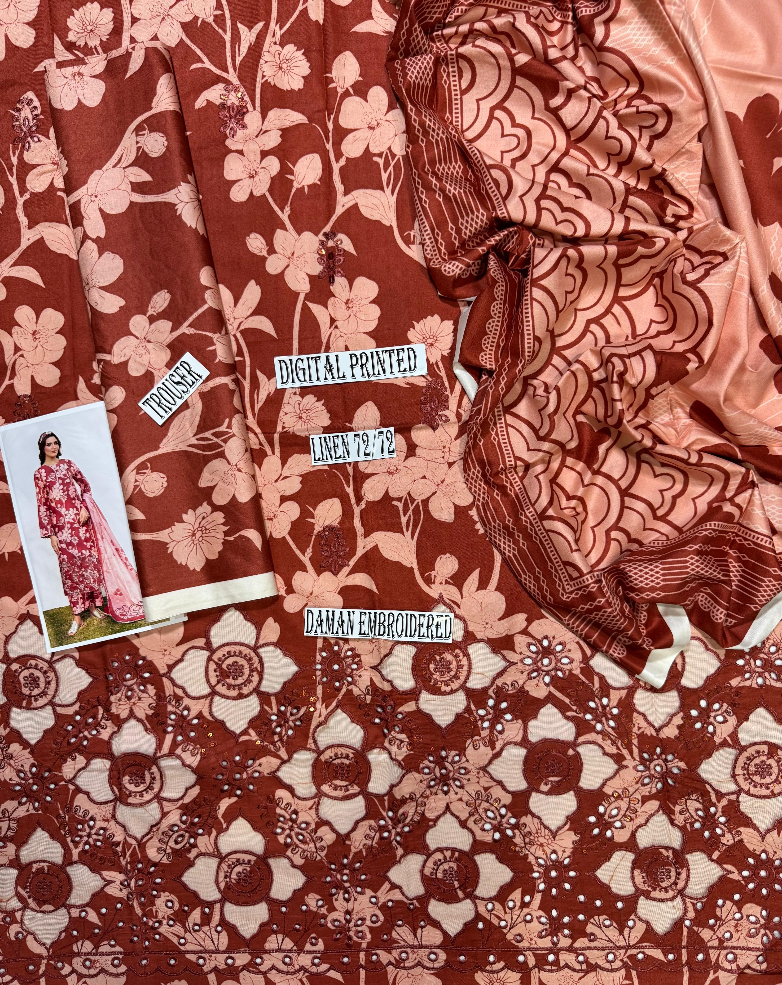 Iznik Daman LaserKari linen 3pc