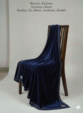 Ladies Micro velvet stone work shawl (blue) 💙