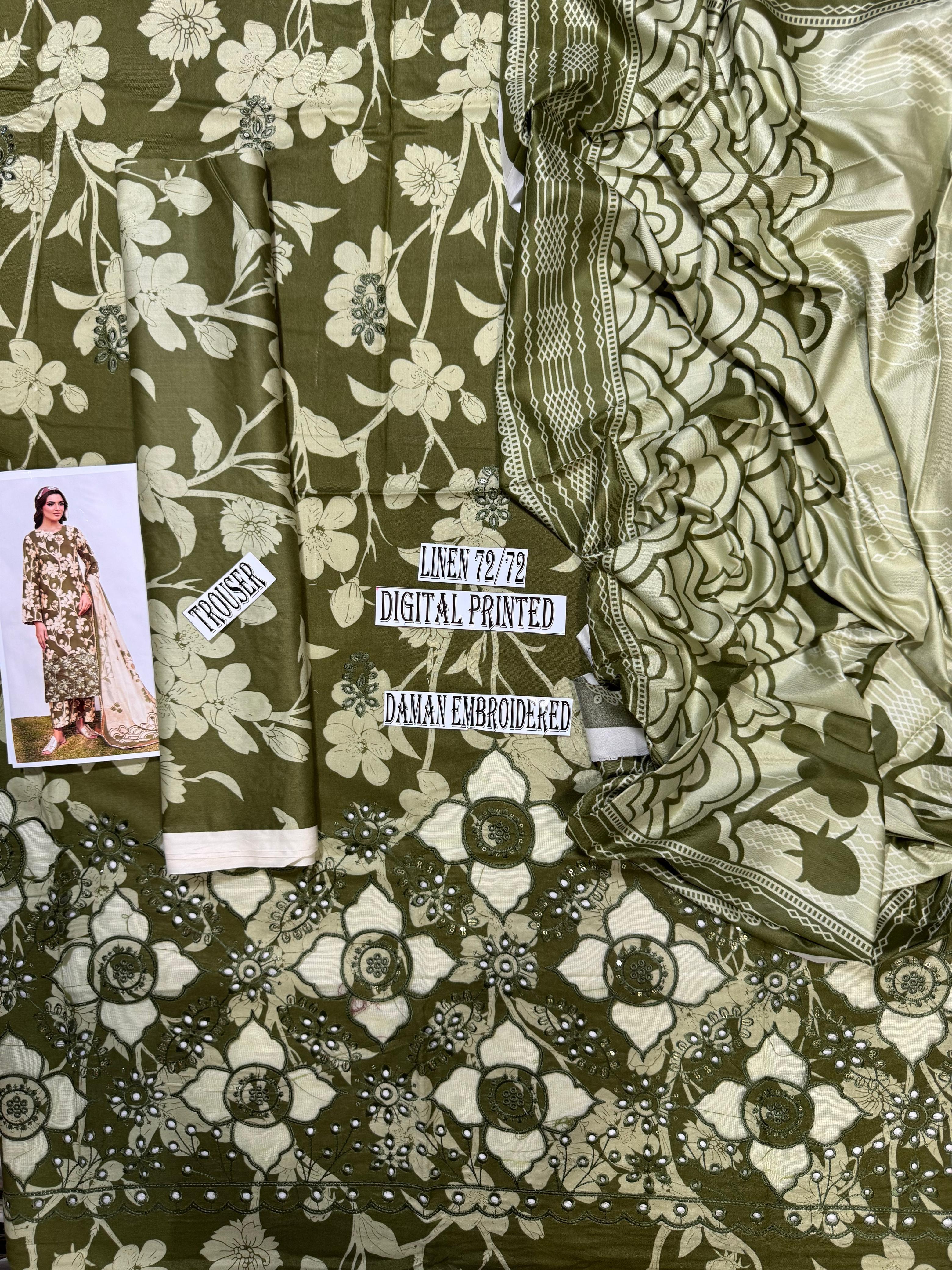 Iznik Daman LaserKari linen 3pc