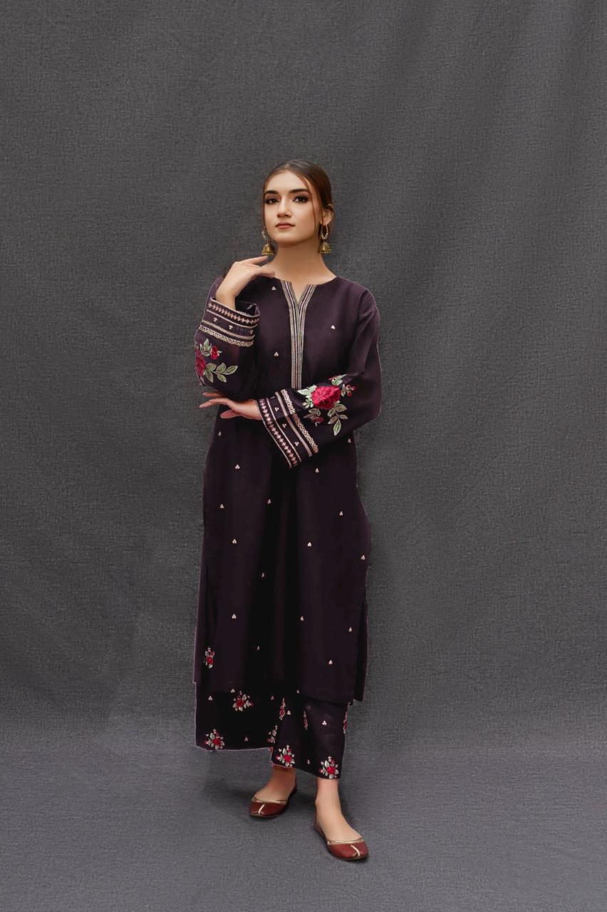 URGE  Dhanak Embroidered 3pc