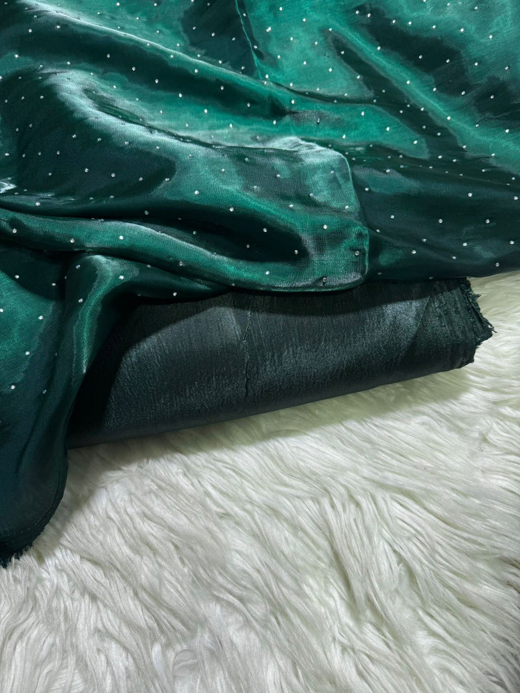 SHEESHA SILK 2PC (Bottle Green)