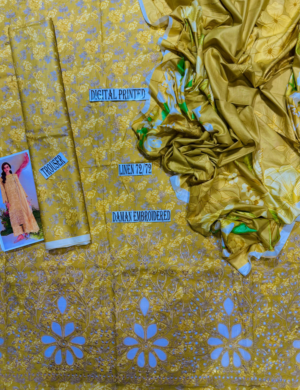 Iznik Daman LaserKari linen 3pc