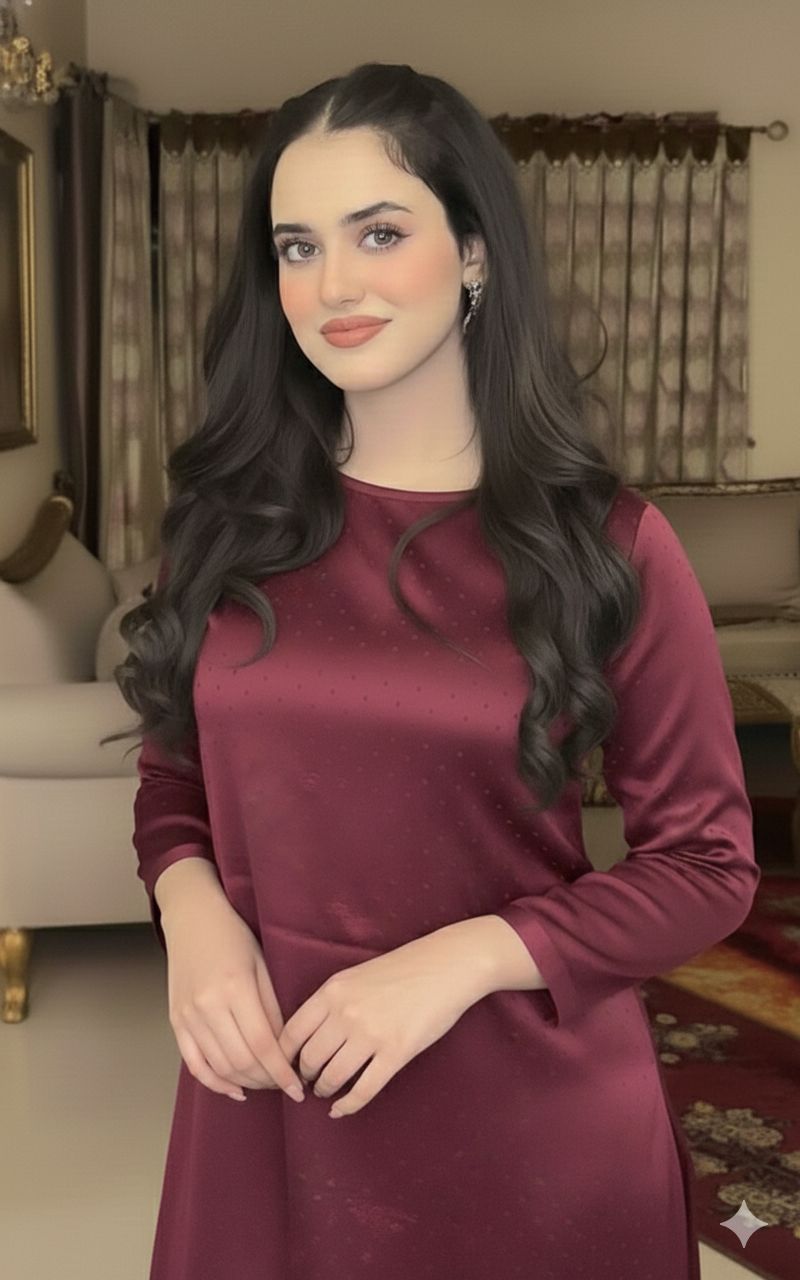 SHEESHA SILK 2PC (Mehroon)